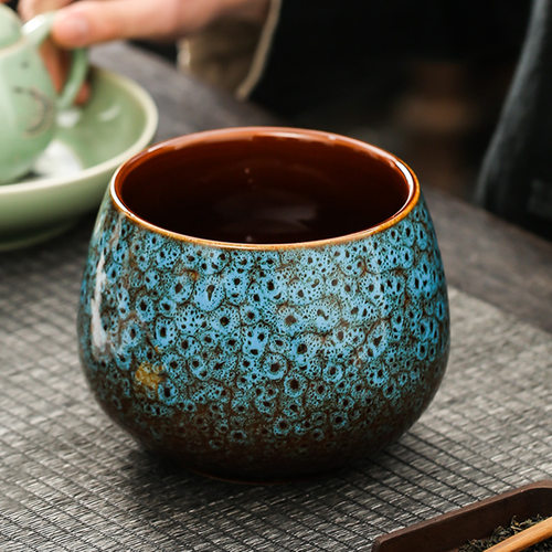 盆艺源陶瓷大号茶渣缸家用桌水盂