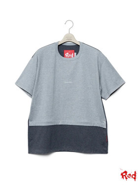 五折 FUMITO GANRYU 25春夏 拼色圆领短袖T恤