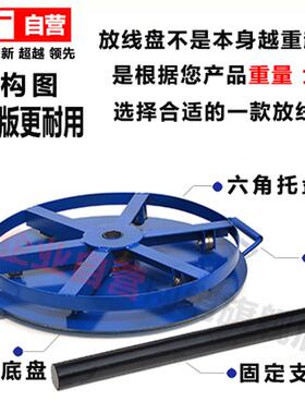 放线 线盘BV电缆线 线盘光缆电缆钢丝绳放线 线架光纤卷线 线盘钢