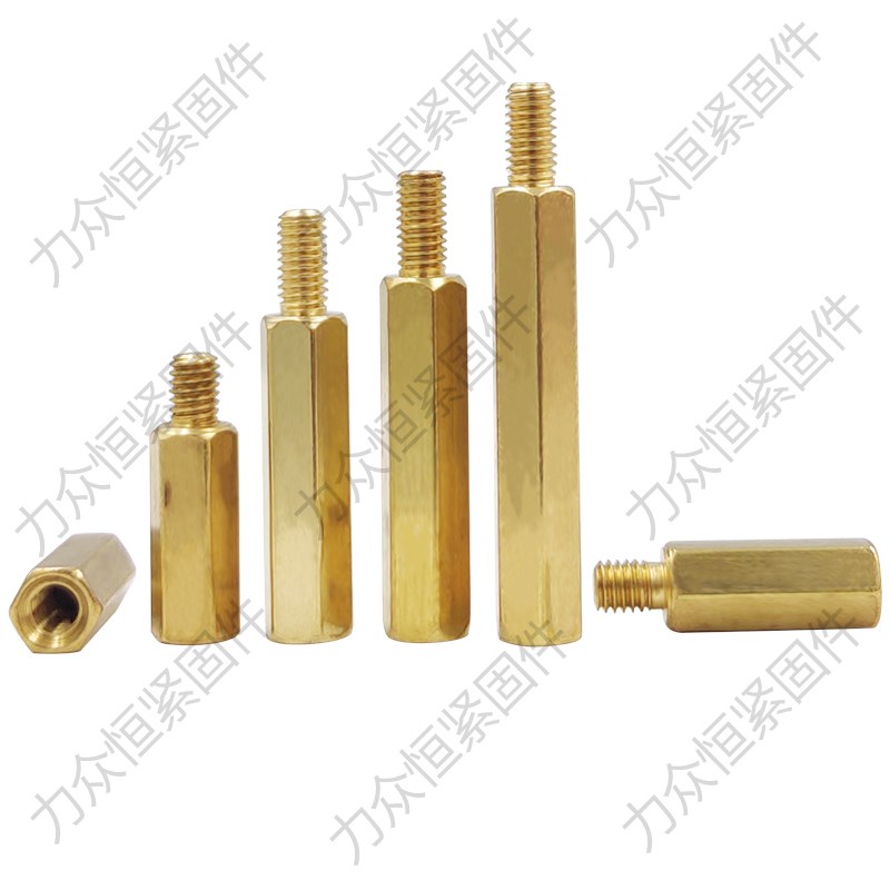 M2M2.5*11x13mx15x17x19x21+3+4+5+6六角单头铜柱阴阳隔离柱支撑