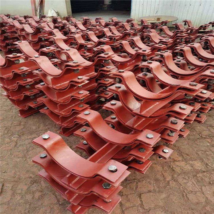 T型管托支吊架滑动固定导向U型管卡管夹支座保冷管夹t型管托支架