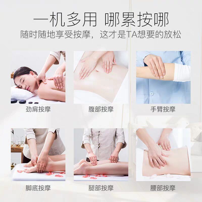 电动红外线多功能腰背部颈肩按摩仪器颈椎枕推拿揉捏脖子神器