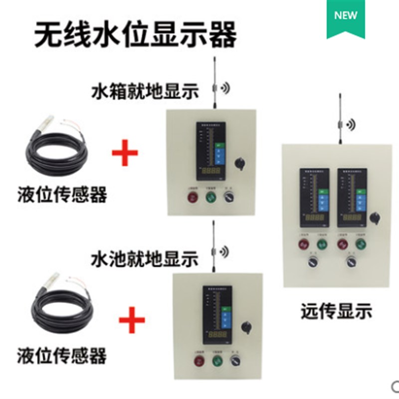 消防水位b液位计显示报警器水池水箱投入式传感自动控制仪远程无