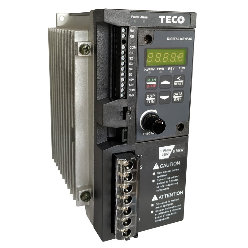 Teco东源变频器L510S-2P5/201/202-Sh1-Nc/220V0.4/0.75Kw台湾安