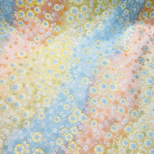 彩虹小雏菊三马宋锦全丝名家宋锦宋锦手作做包包发夹葫芦