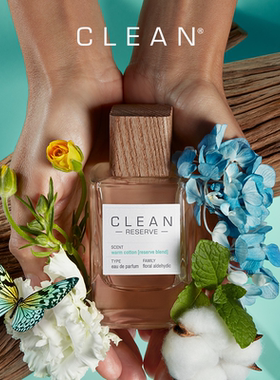 【官方正品】Clean春意暖棉浓香水男女士干净清新薄荷水润花香