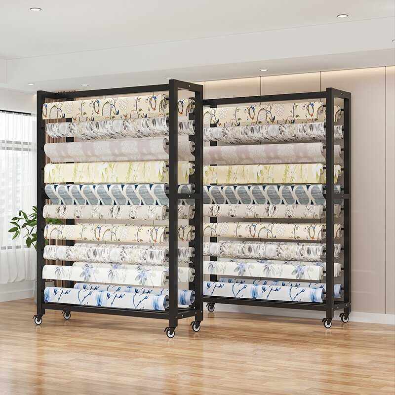 纺织布料面料展示架移动带布家货架桌布卡塑料膜纺样卷布轮皮革吊,商业/办公家具,置物架/陈列架/储物架/展示架,淘宝优惠券,粉丝福利购,淘宝优惠卷