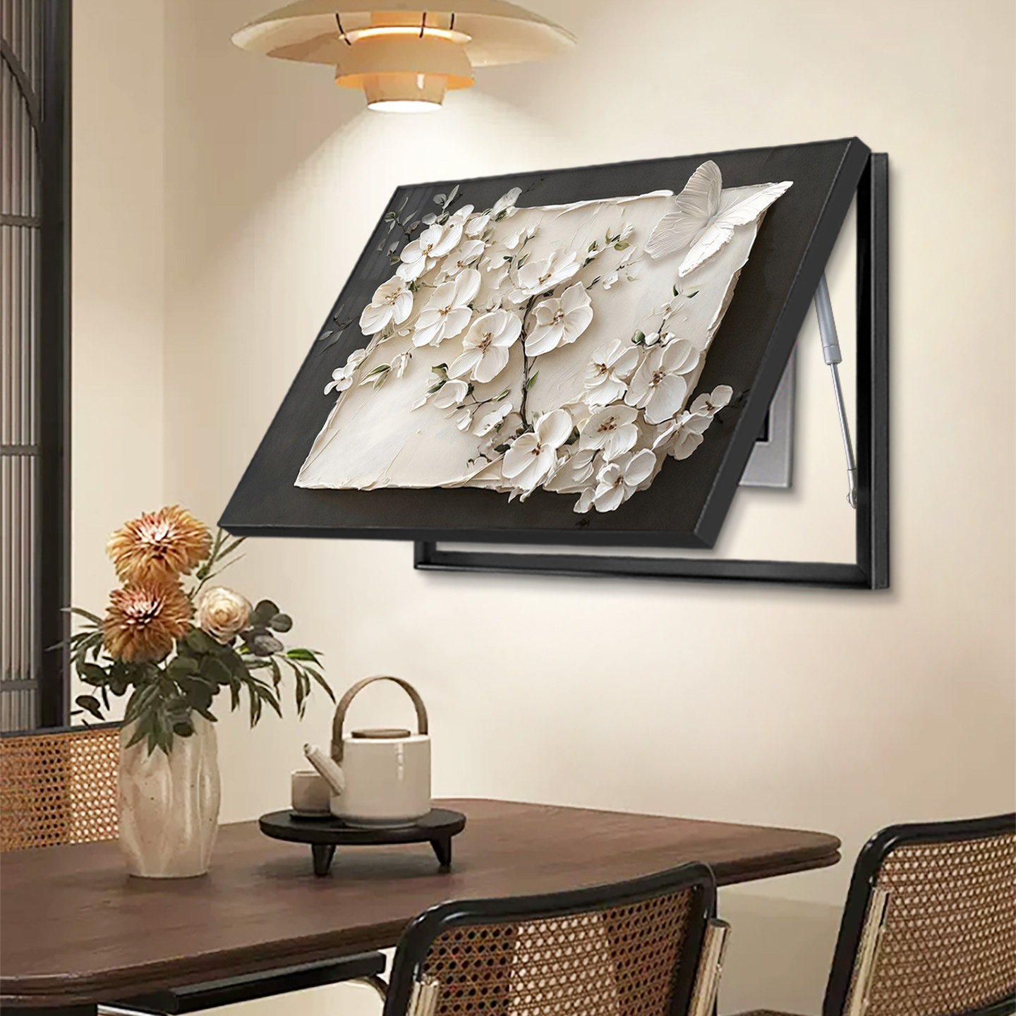 现代简约电表箱装饰画花卉遮挡配电箱盖板电闸盒弱开关免打孔挂画,家居饰品,现代装饰画,淘宝优惠券,粉丝福利购,淘宝优惠卷