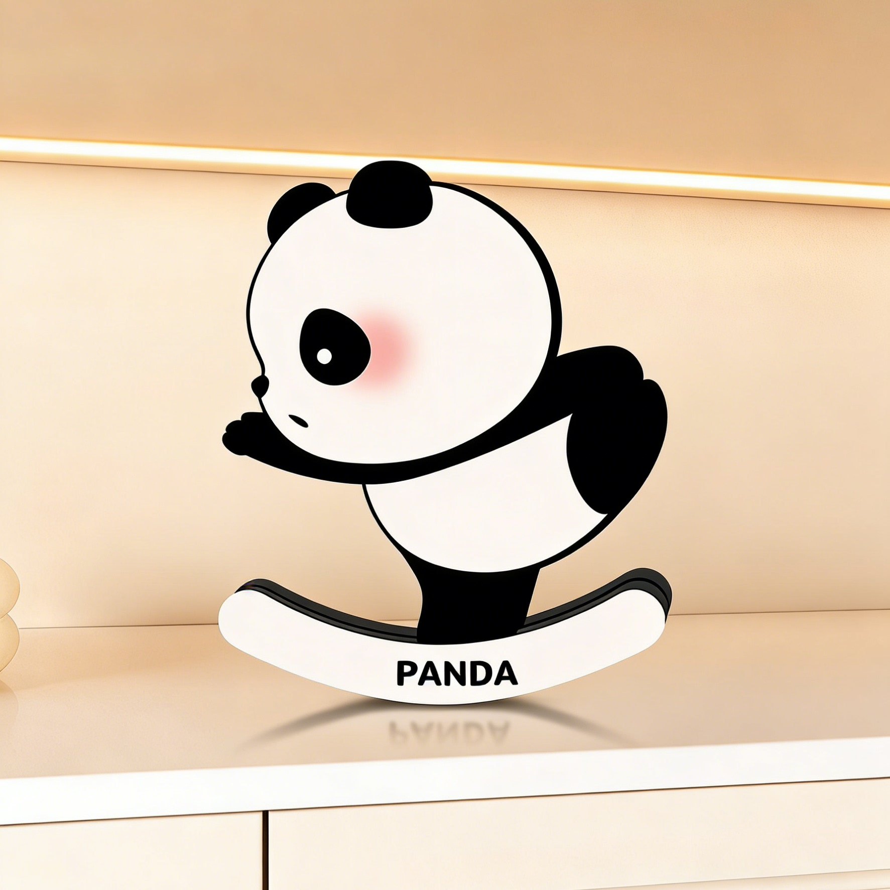 熊猫可爱家居摆件客厅电视柜装饰品玄关办公室桌面装饰解压玩具,家居饰品,桌面摆件,淘宝优惠券,粉丝福利购,淘宝优惠卷