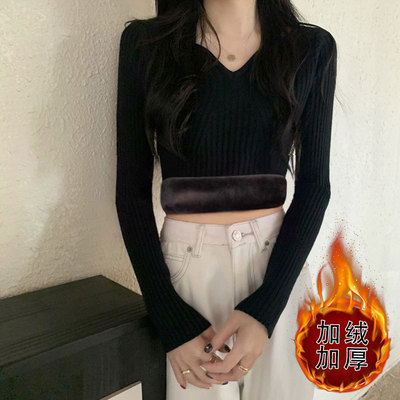 大码女装秋冬季高级感v领