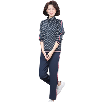 妈妈秋季新款休闲运动服时尚外套