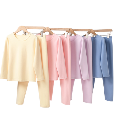 棉致儿童秋衣秋裤女童内衣套装2025新款秋冬女孩睡衣男大童家居服