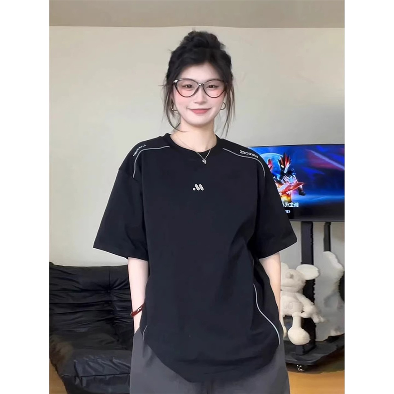 索罗娜冰丝凉感t恤男夏季
