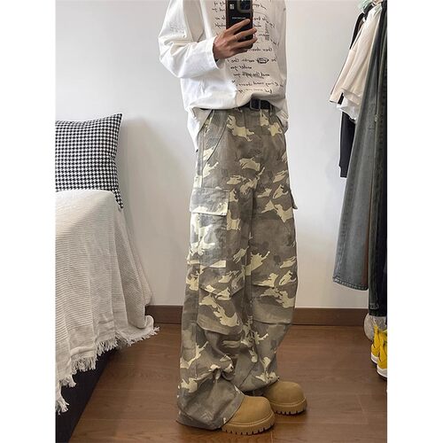 伞兵工装迷彩裤男款美式