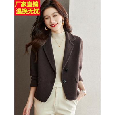 春秋外套女款2025年新款今年流行爆款高端大气上档次西装领开衫女