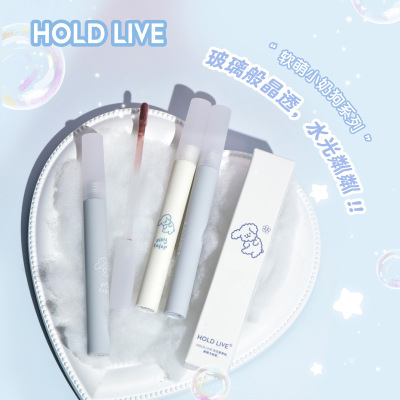 holdlive唇蜜玻璃唇透明保湿水光镜面唇釉女口红唇彩学生平价