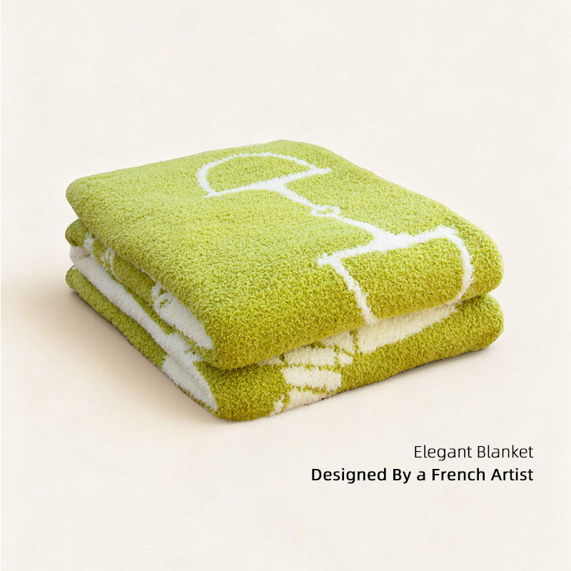 目野法式毛毯轻奢沙发秋冬盖毯子