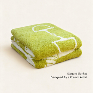 目野「Corsa di Luce光之骋」法式半边绒毯高级沙发毛毯加厚盖毯