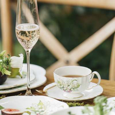 安娜16点陶瓷欧式小奢华骨瓷英式下午茶茶具套装红茶杯礼品铃兰