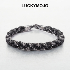 土耳其编织手绳男生足银手链高级感情侣款霸气复古首饰送男友礼物