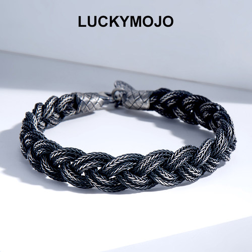 土耳其复古小众手链男款99纯银