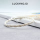 LUCKYMOJO土耳其手工编织足银手链女99纯银百搭情侣款 送女友礼物