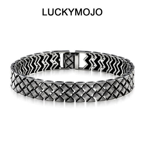 S925银龙鳞男士手链高级复古