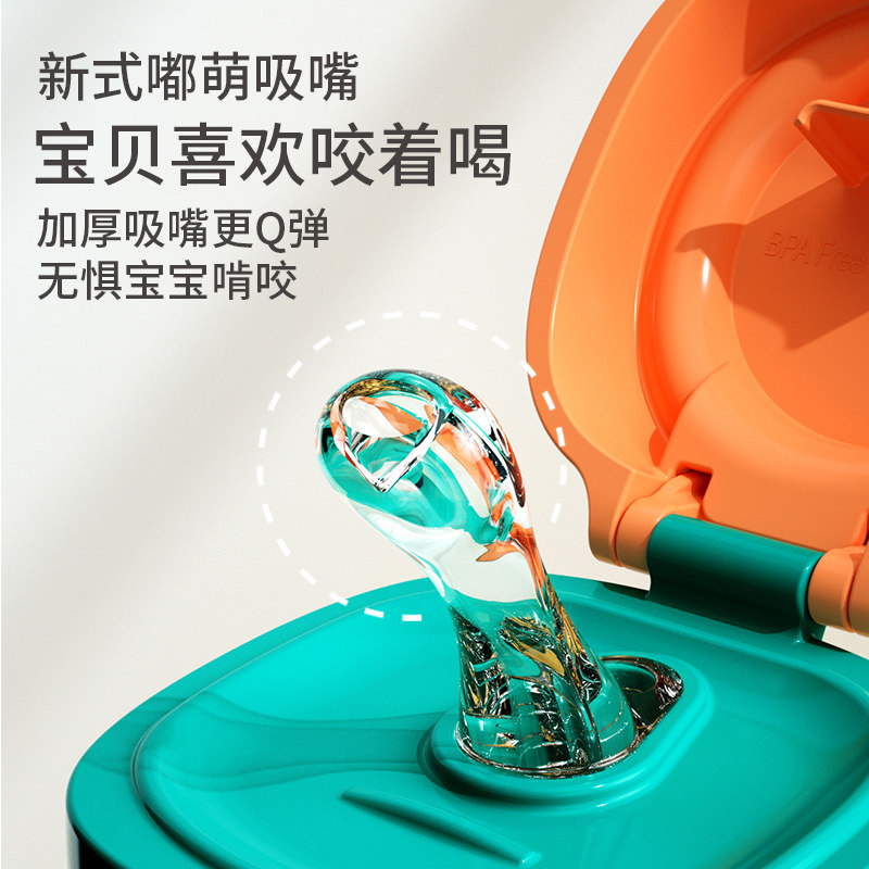 婴儿防呛吸管杯学饮鸭嘴喝奶瓶宝宝喝水杯1岁儿童6个月饮水壶PPSU,婴童用品,儿童水杯,淘宝优惠券,粉丝福利购,淘宝优惠卷