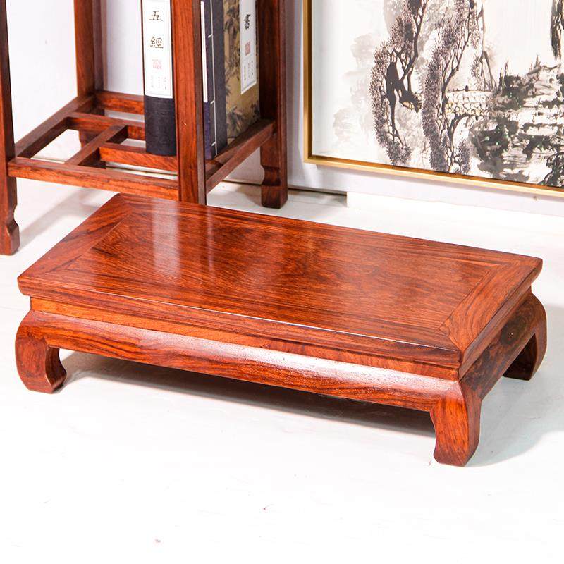刺猬紫檀红木炕桌炕几中式飘窗桌罗汉床脚踏榻榻米桌卯榫实木底座