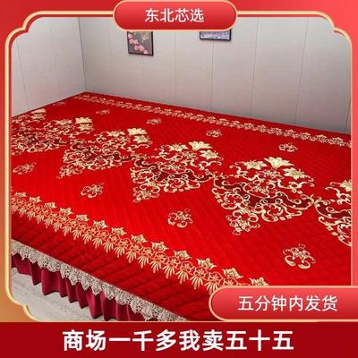 A+级牛奶绒炕盖榻榻米专用床盖农村大炕上档次冬天加绒加厚褥子