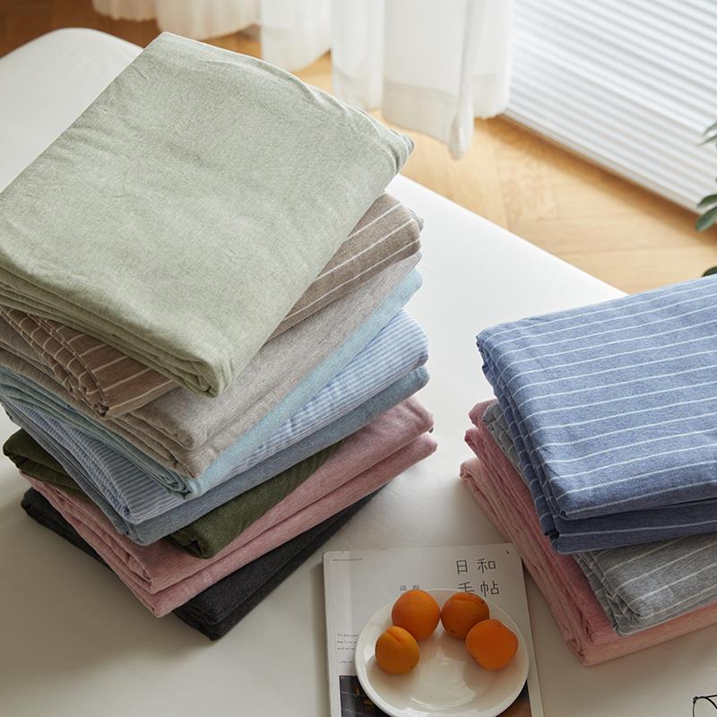 纯棉针织棉床笠单件 纯色单双人床单 裸睡天竺棉全棉素色单人床笠