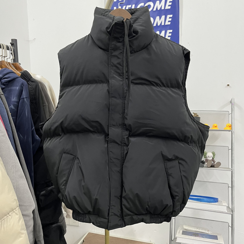FEAR OF GOD复线ESSENTIALS无袖羽绒棉服马甲背心休闲百搭厚外套