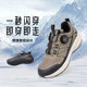 足行健休闲鞋 旋纽扣轻便耐磨足弓支撑男女运动鞋 2025冬季 新款