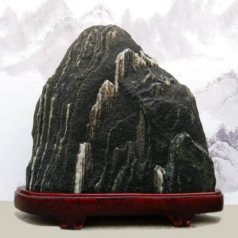 化冲奇石摆件正宗泰山石敢当补角