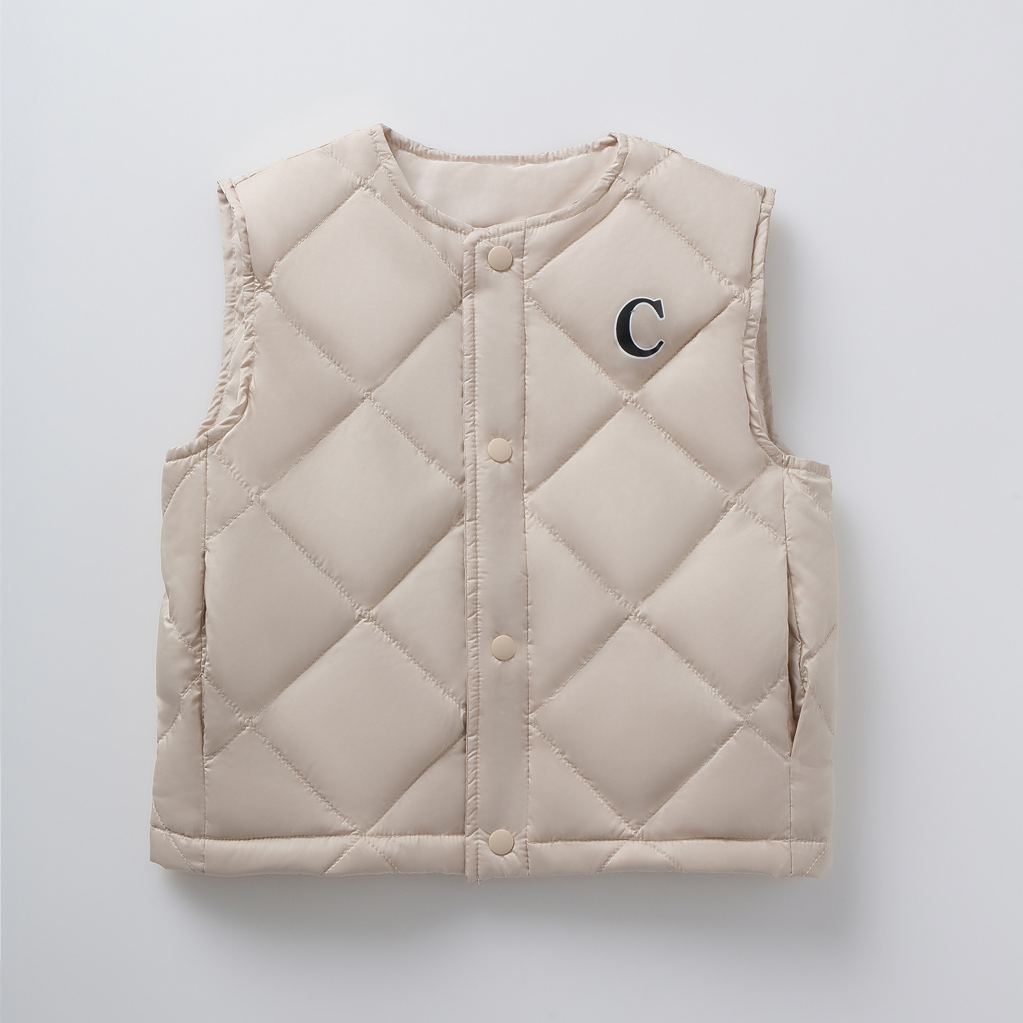 儿童羽绒马甲中大童保暖背心学生校服内胆2025冬季新款