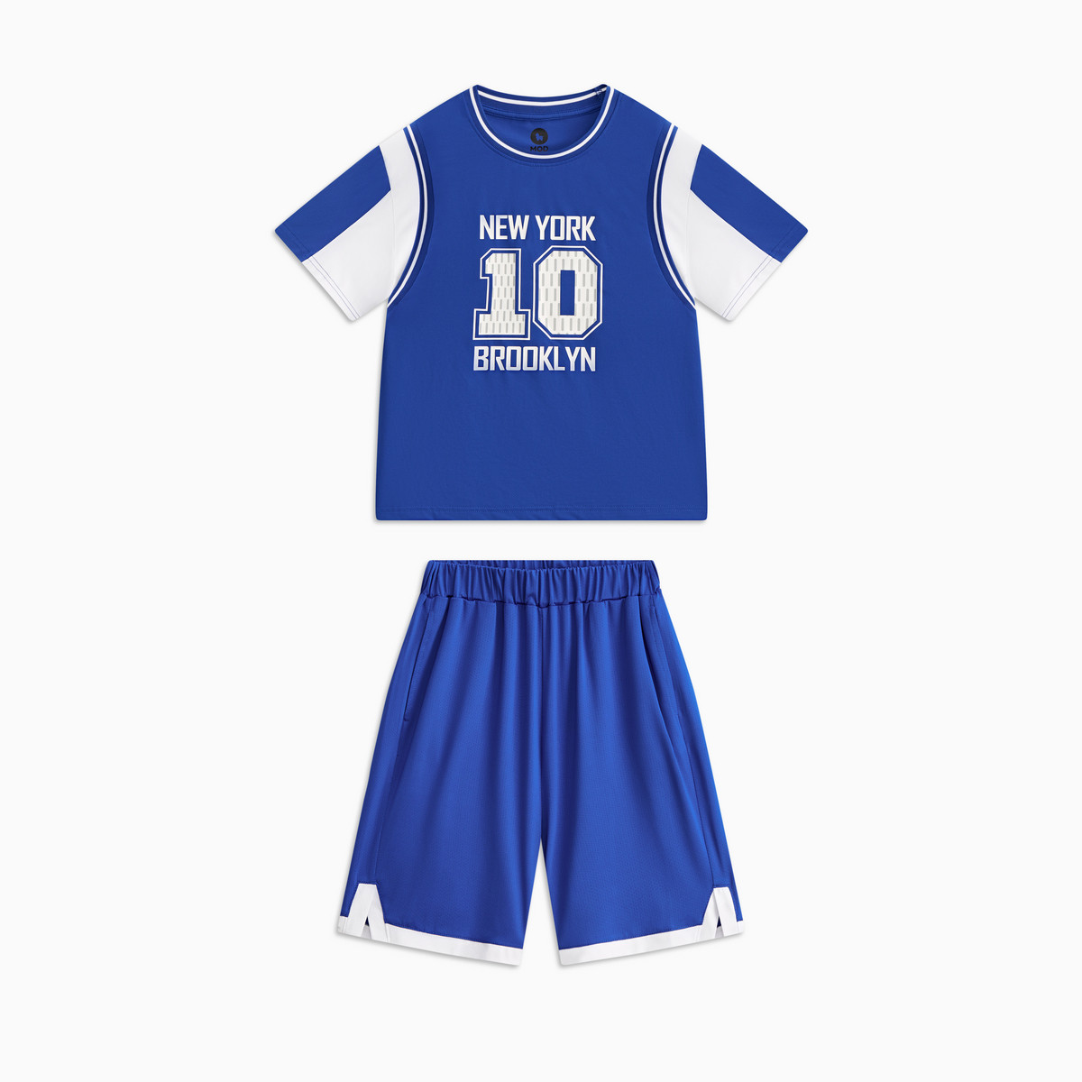 马骑顿MQD童装男大童夏弹力速干运动篮球数字圆领T恤短裤套装组合,童装/婴儿装/亲子装,套装,淘宝优惠券,粉丝福利购,淘宝优惠卷