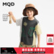 吸湿速干 MQD童装 男童短袖 清仓 T恤2025夏装 儿童撞色拼接上衣