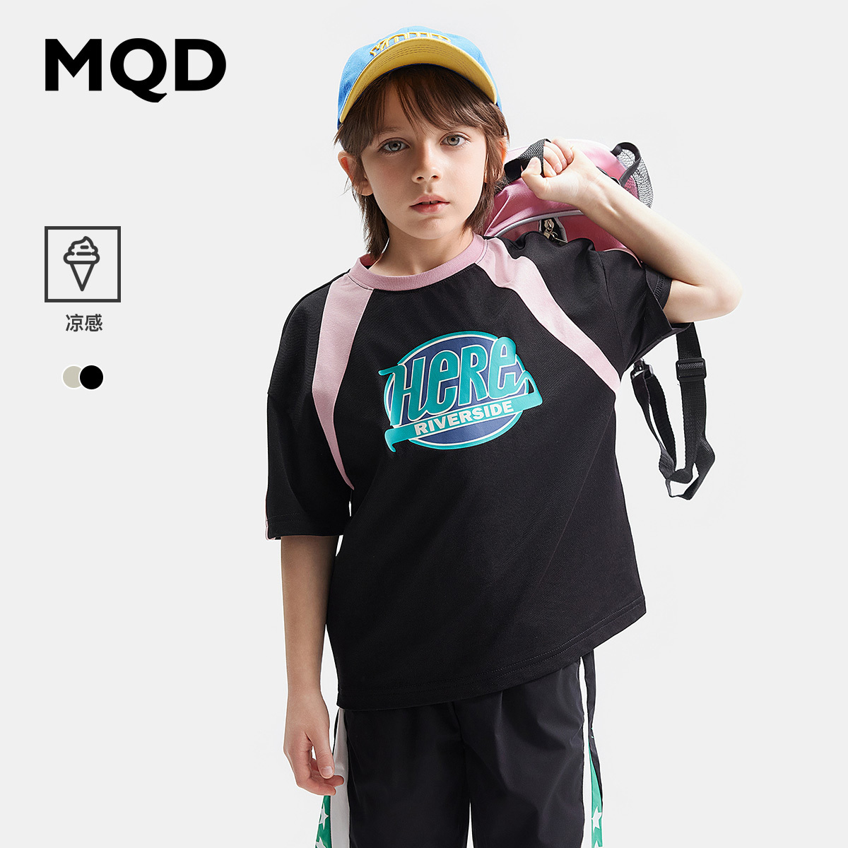 夏装MQD儿童卡通T恤学院风童装