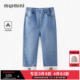 女小童加绒牛仔裤 25冬装 儿童长裤 清仓MQD童装 宝宝加厚保暖裤 子
