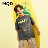 学院风字母短袖 男大童夏季 新品 亲肤轻薄休闲T恤