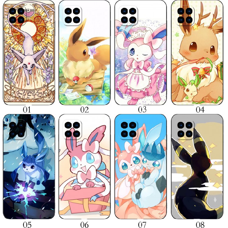 月亮太阳仙子伊布 适用 华为 nova8 SE/OPPO A92/7i/红米Note13/Pro+/K70/10A/9C/6/A72/Reno4/A15/A3手机壳