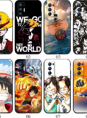 海贼王路飞 适用 OPPO Reno4 Pro/A95/K/6+/A52/A32/A93/A55/5 Z/A93s/A11s/A56/A55s/K9/K7x/Find X3手机壳