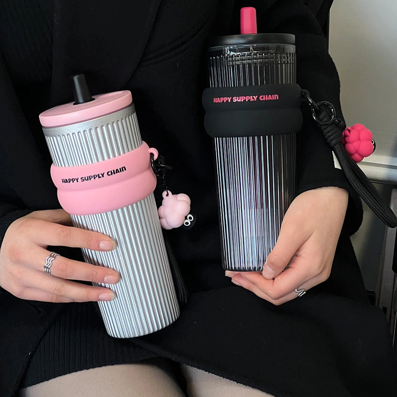世大家吸管杯大容量女生高颜值