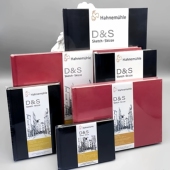 进口DS哈内姆勒素描本黑色蓝色红色封面线圈旅行速写本140g水彩本