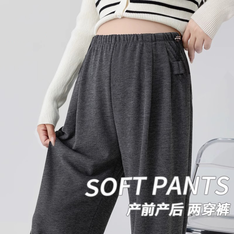 2025新款无托腹加绒加厚糯米裤