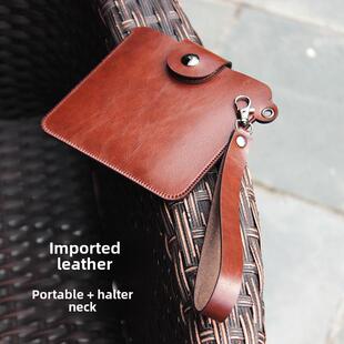 适用于华为p50pocket手机壳挂绳挂脖折叠屏保护皮套三星ZFlip3软包