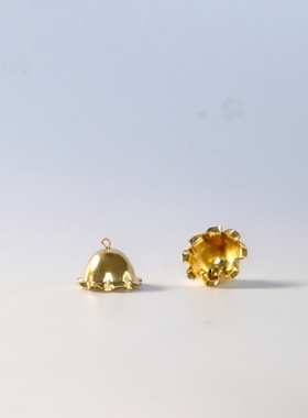 圣诞节日用太阳花铃铛 DIY风铃包挂车挂配件 漫堇风堇铃铛平替