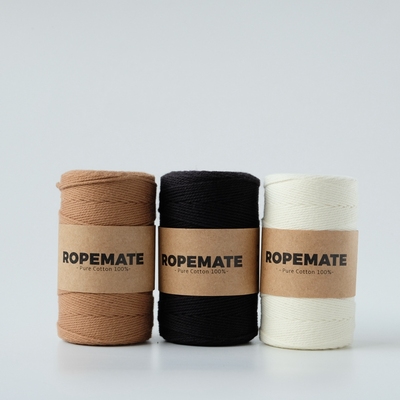 1.5mm纯棉合股线DIY钩织出口同款