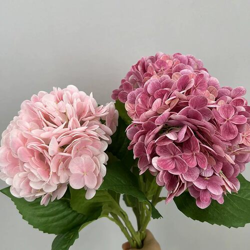 低饱和色系仿真保湿绣球花ins家居餐桌摆花摄影布景拍摄道具假花