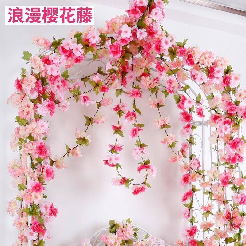 仿真樱花花藤空调管房顶